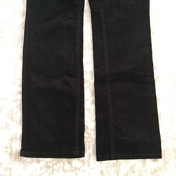 NEW St. John's Bay Secretly Slender Corduroy Pants 10 Black - Picture 12 of 15